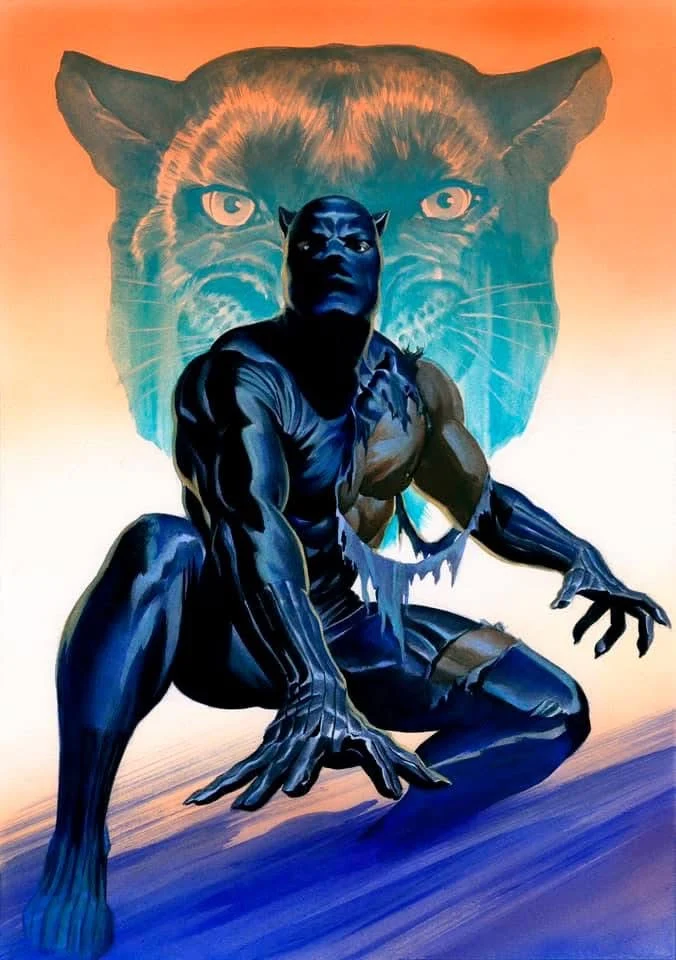 Alex Ross Black Panther Painting - Marvelocity Pin-Up