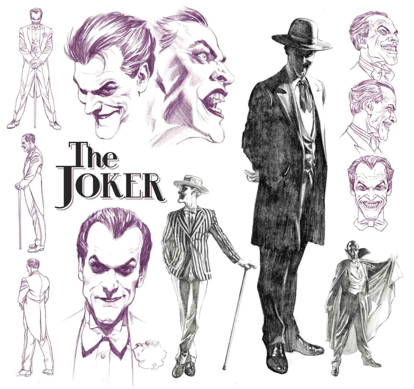 Joker Character Model Print