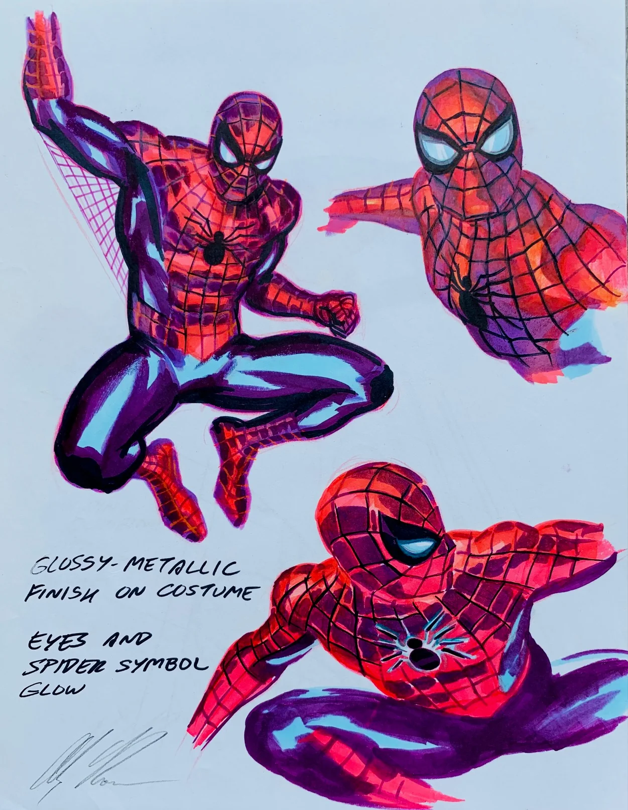 Original Alex Ross Spider-Man redesign concepts 2